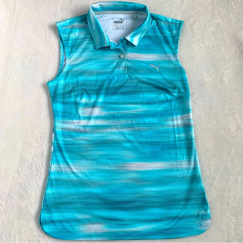 Puma Girls Sleeveless Golf Polo Shirt•Size XL•EUC